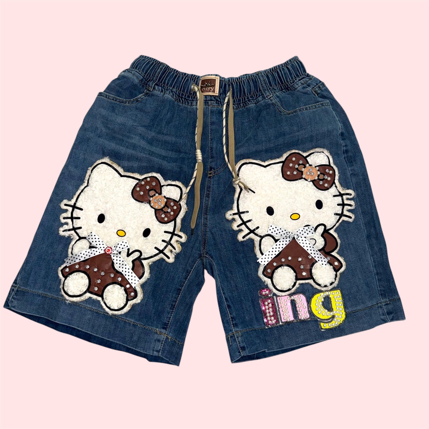 Dreamy Bow Denim Shorts
