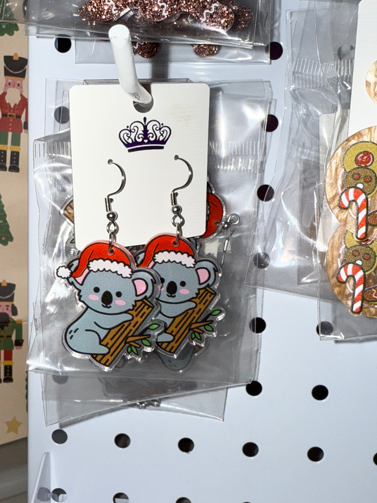 Khola Christmas Hat Earrings