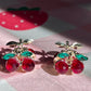 Cherry Earrings & Mini Clips