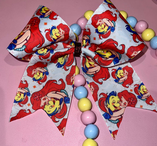 Little Mermaid Cheer Bow