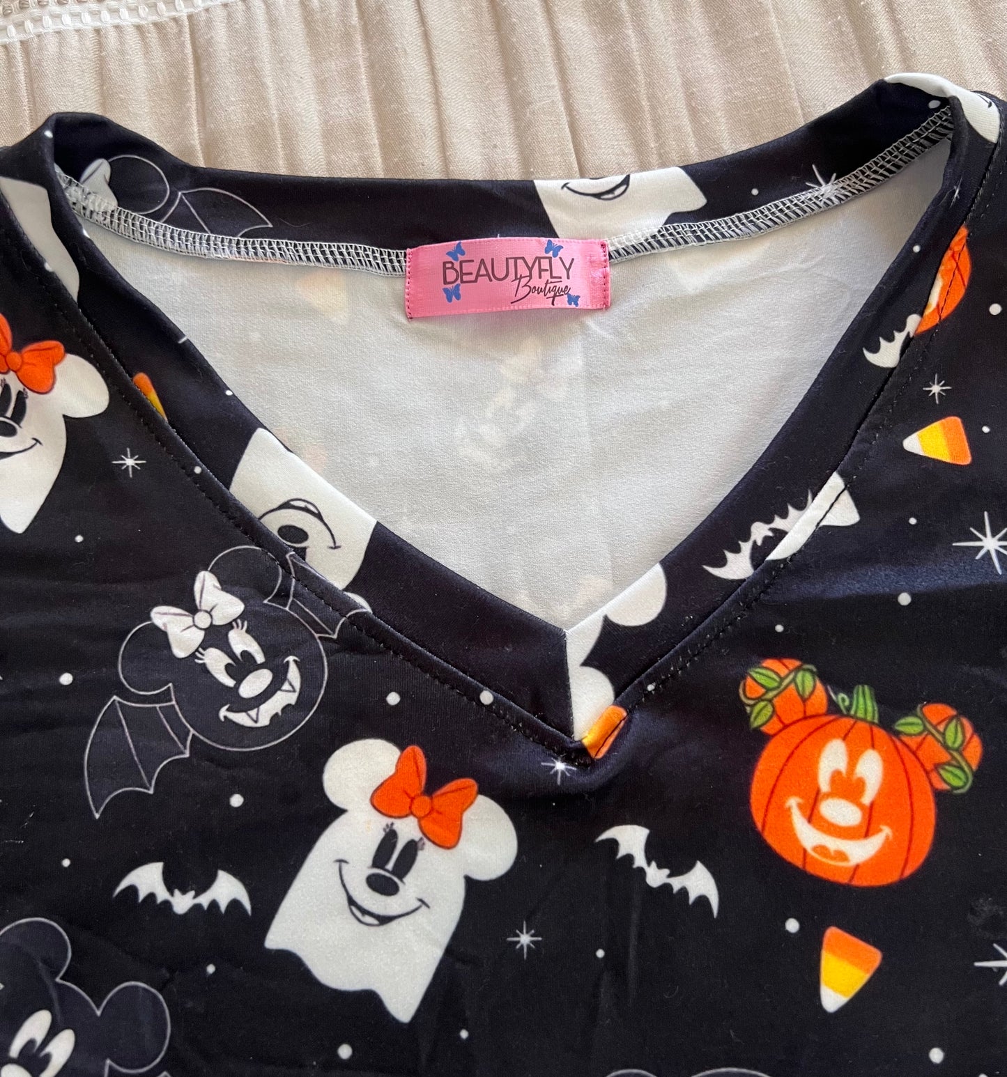 Mickey Pumpkin Design T-shirt