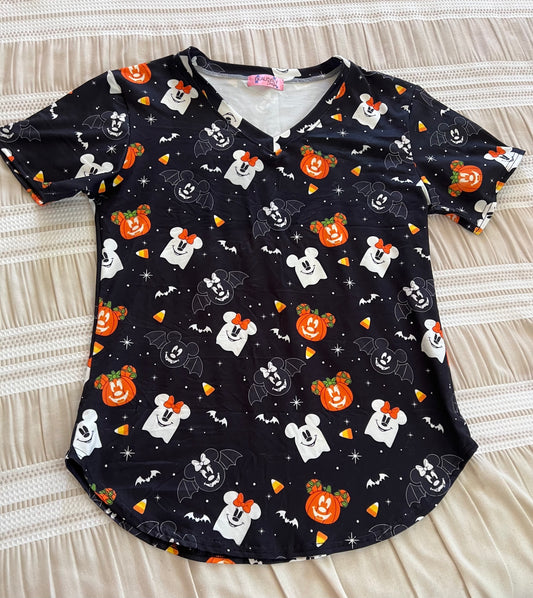 Mickey Pumpkin Design T-shirt