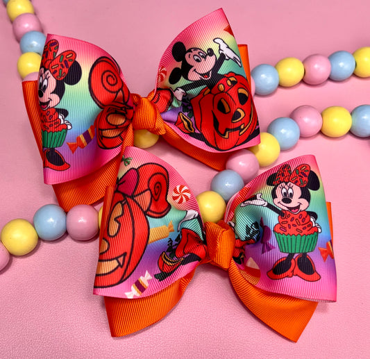 Mickey Halloween Pigtale Set