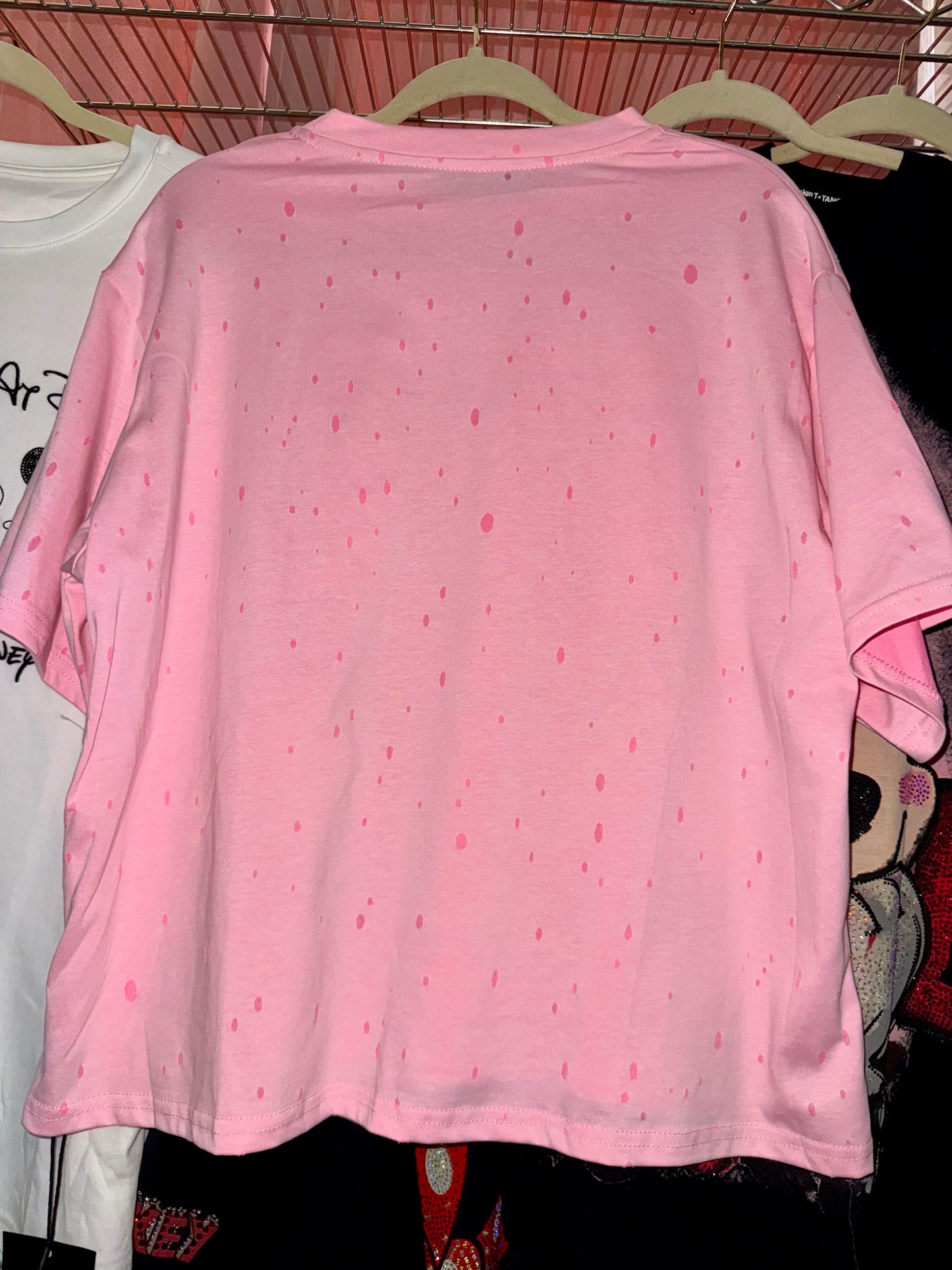 Pink Kawaii Bow Graphic Cropped Tee ✨