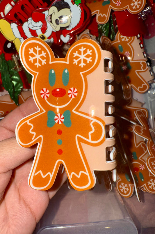 Mickey Gingerbread Claw Clip✨