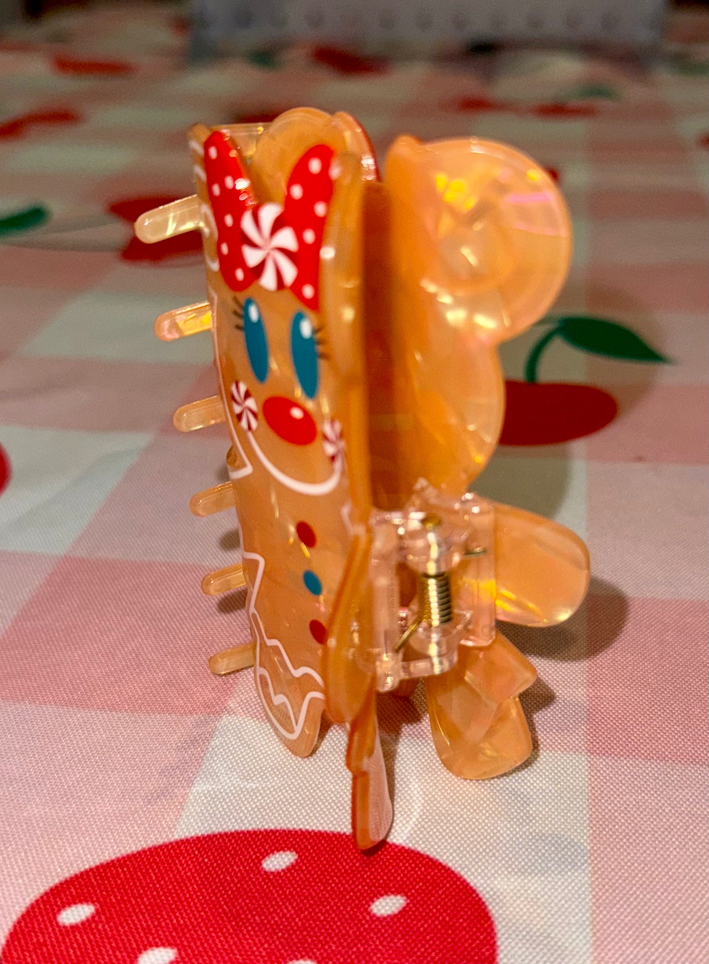 Minnie Gingerbread Claw Clip 🎄✨