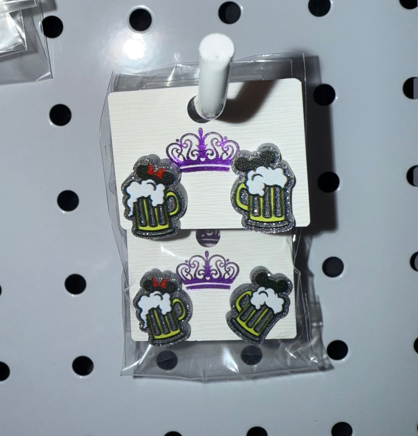 Disney-Inspired Root Beer Stud Earrings