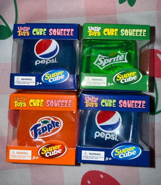 Fizzy Drink Cube Squishy