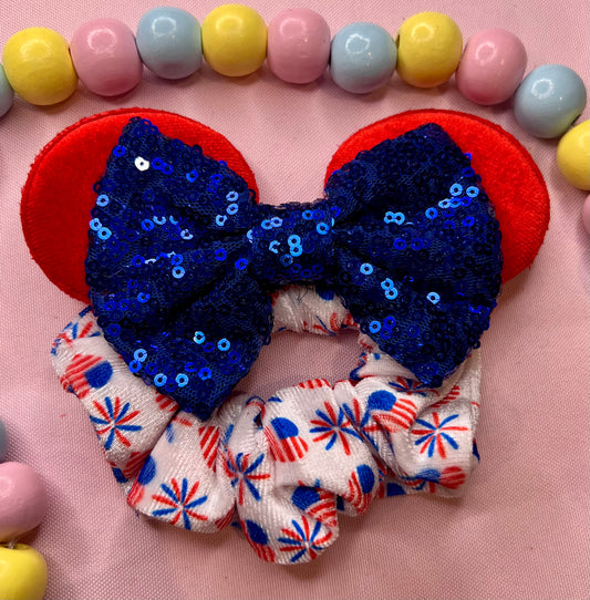 Fireworks Scrunchie