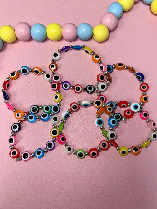 Multi Color Evil Eye Bracelet