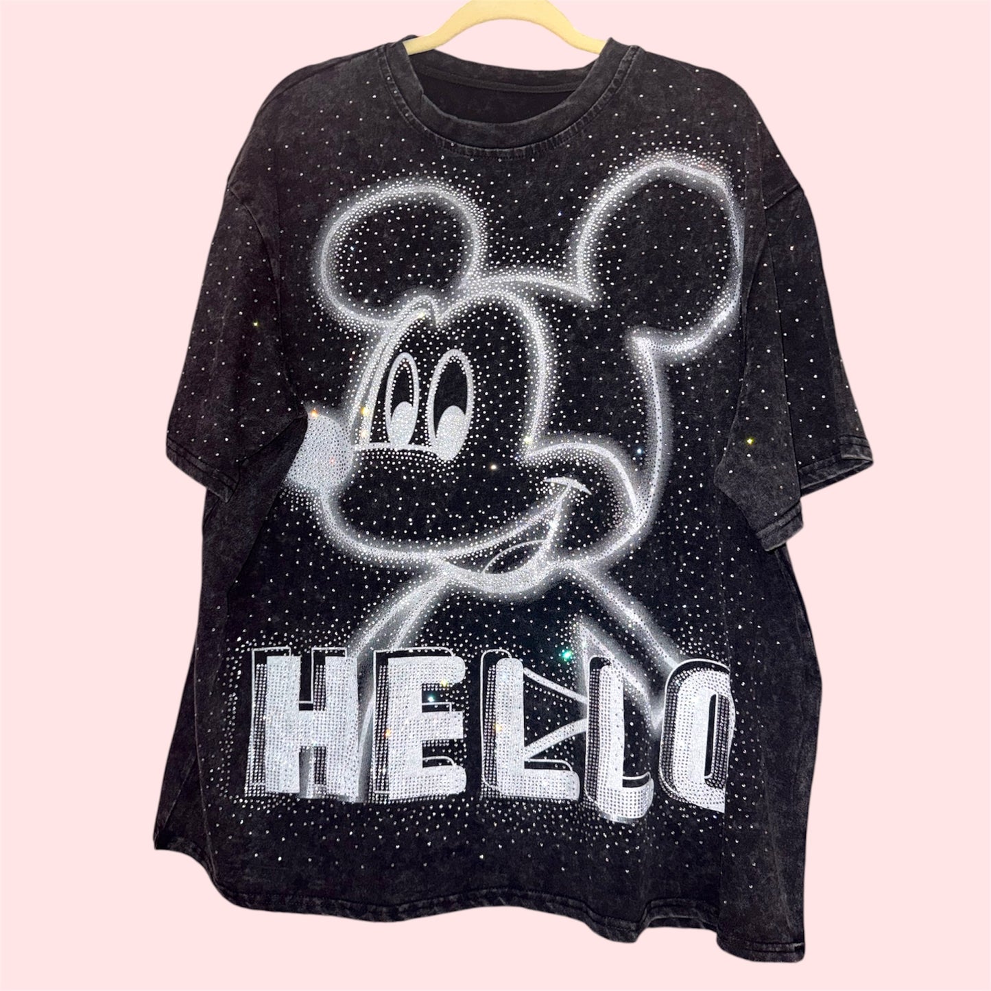 Black Acid Wash Tee