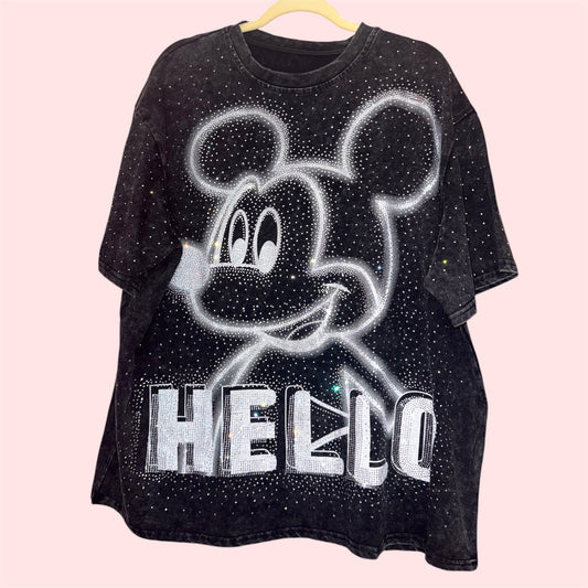 Black Acid Wash Tee