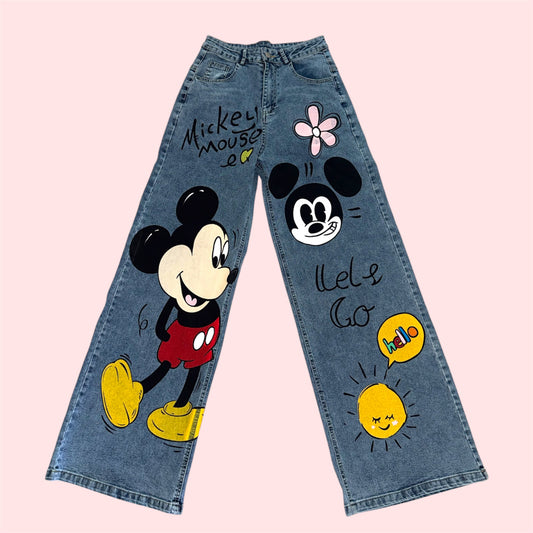 Doodle Dreams Wide-Leg Jeans