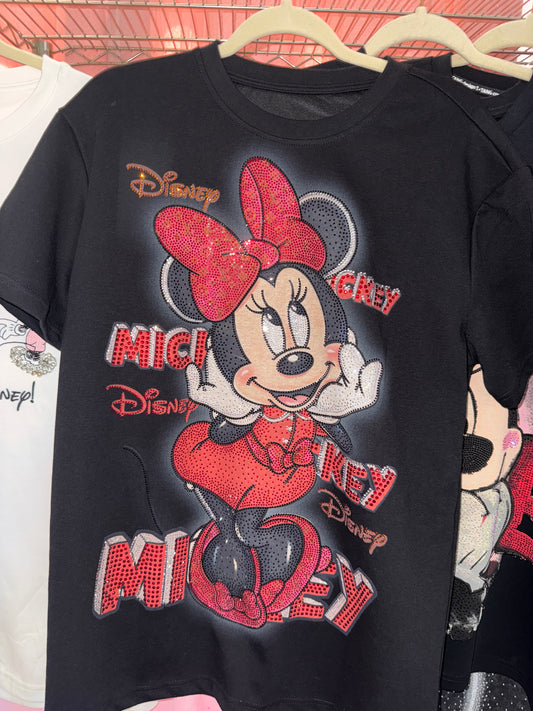✨ Red Bow Sparkle Tee