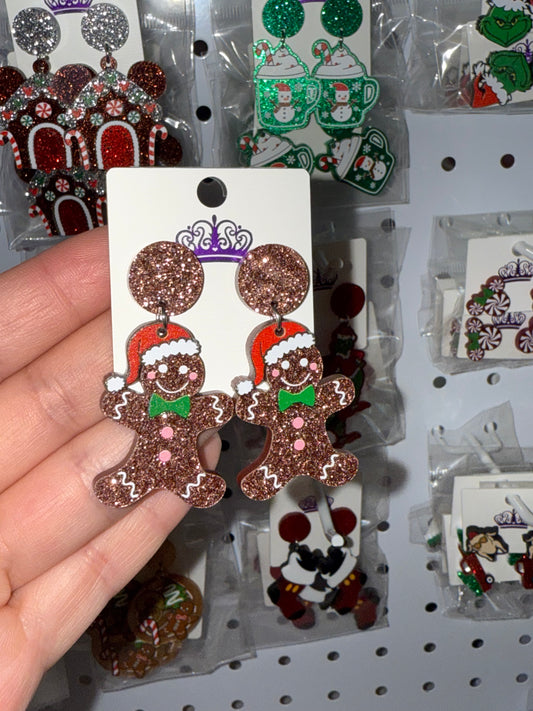 Gingerbread Cutie Dangle Earrings