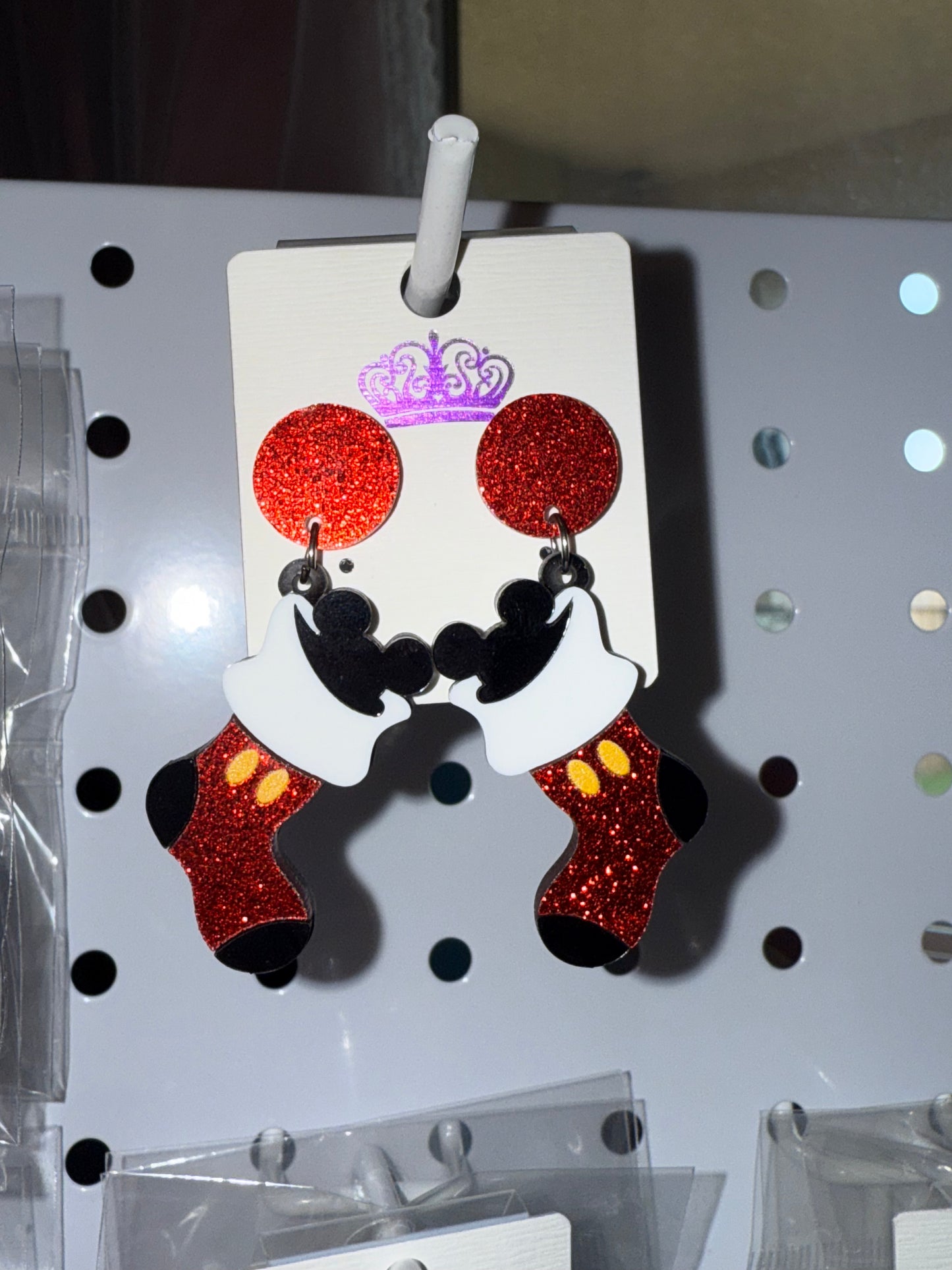 Mickey Holiday Stocking Dangles