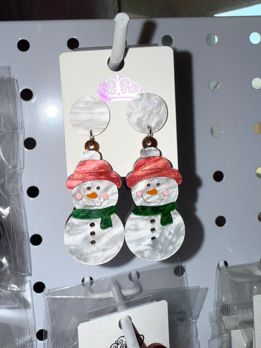 Frosty Snowman Dangles