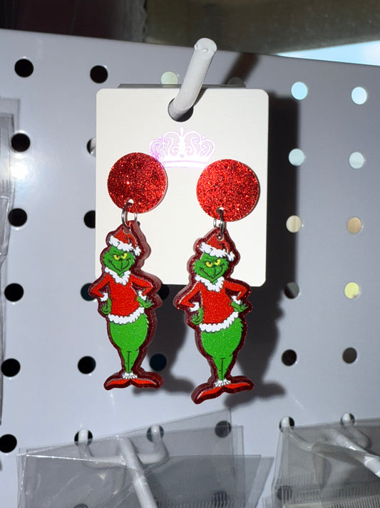 Grinchy Earrings