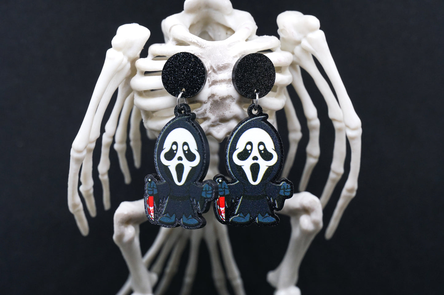 Ghost Face Earrings